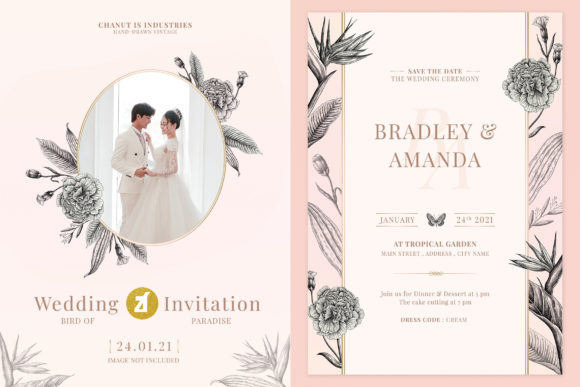Crafting Your Tropical Wedding Story with Bird of Paradise Wedding Invitations