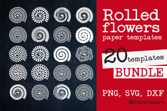 Creating 3D Paper Flowers: The Rolled Flower Template SVG