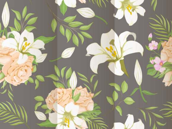 Elevate Your Projects with a Beautiful Seamless Lily Flower Pattern