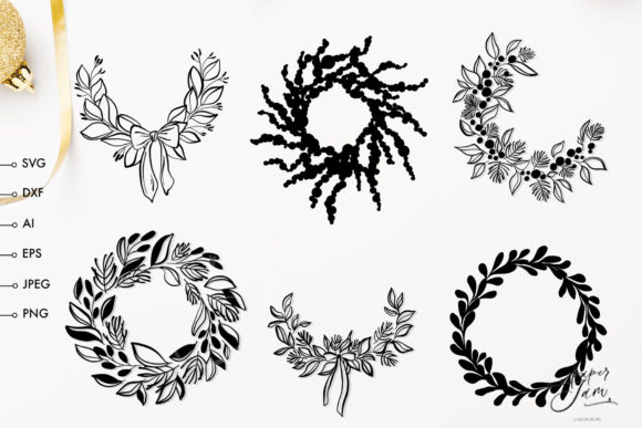 Elevate Your Seasonal Crafting with a Premium Christmas Wreath SVG Bundle