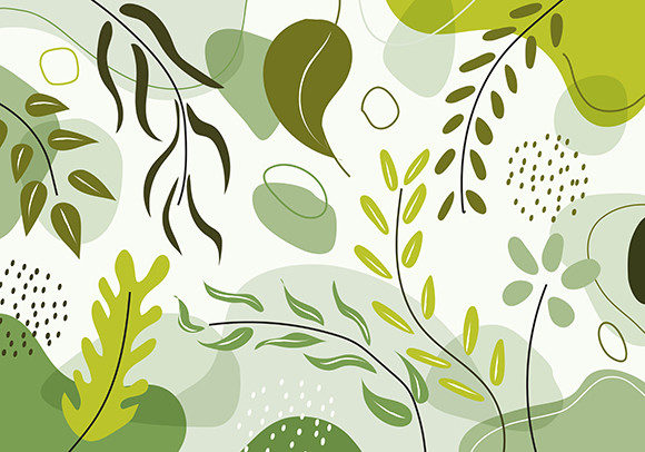 Embracing Nature in Design with Hand Drawn Leaves