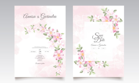 Explore the Elegance of Beautiful Flora Wedding Invitation Card