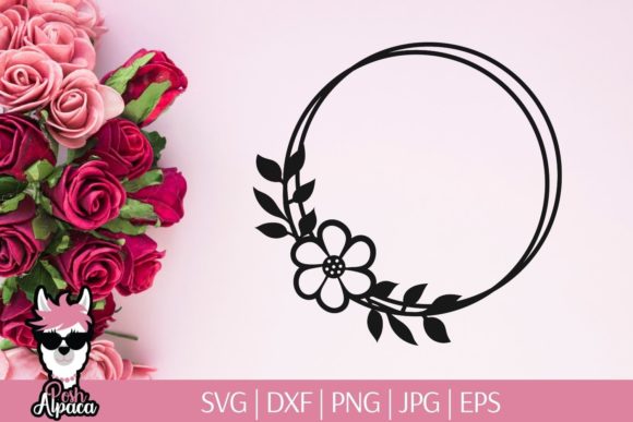 Flower Circle Double Frame Monogram: A Versatile Design Asset
