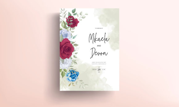 Modern Wedding Card with Flowers: Your Gateway to Elegant, Customizable Invitations