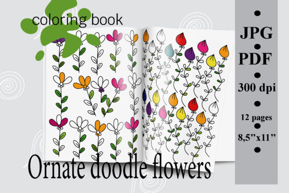 Ornate Doodle Flowers Coloring Book: A Strategic Tool for Creativity and Relaxation
