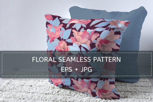 Pink Roses, Blue Leaves: A Unique and Versatile Design for Your Creative Projects