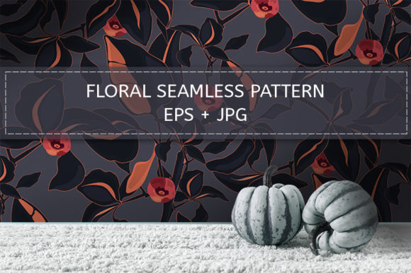 Red Berries on a Night Navy Blue: A Timeless Seamless Pattern