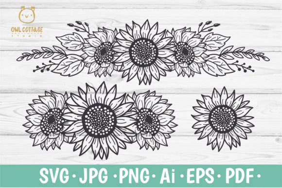 The Sunflowers Borders Set SVG: Your Gateway to Creative Expression