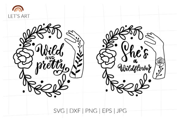 Wildflower Graphics for Modern Design